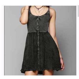 ECOTE Moonbeam Button Front Tank Dres